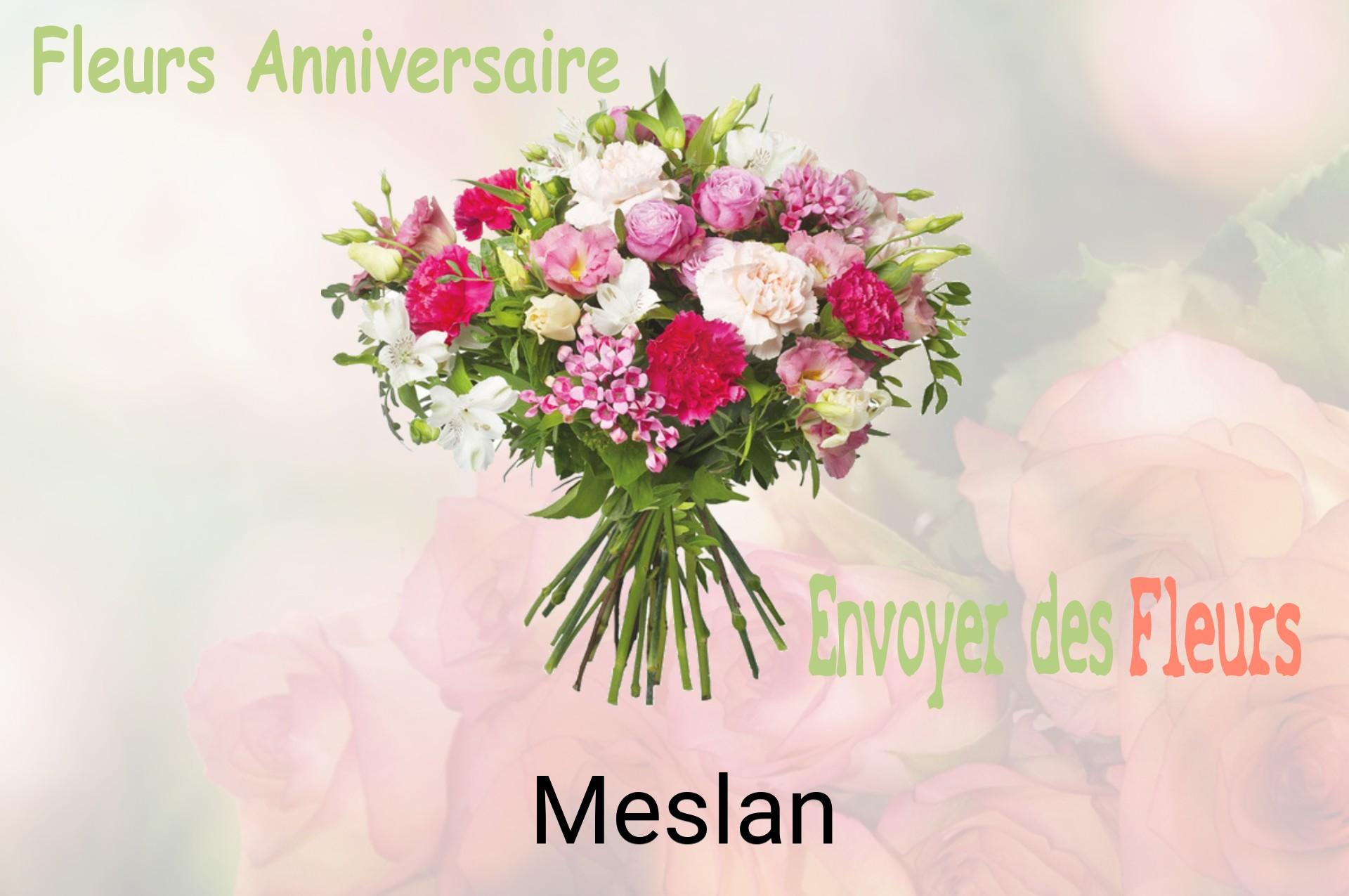 Bouquet de fleurs d’anniversaire livré à Meslan