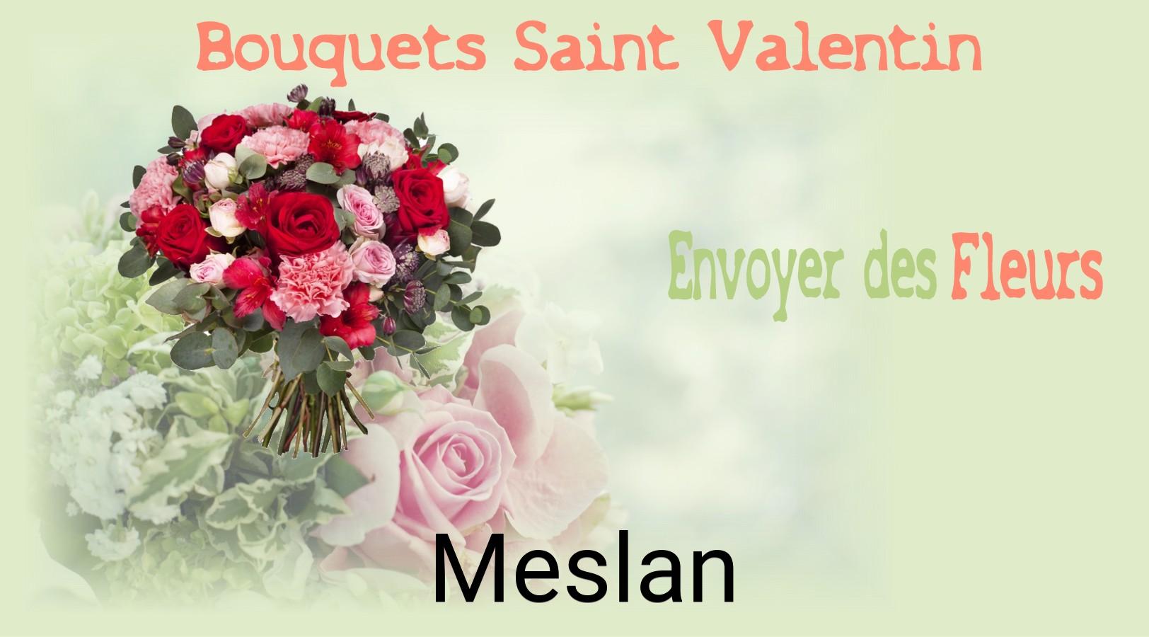 Roses de Saint-Valentin livrées à Meslan
